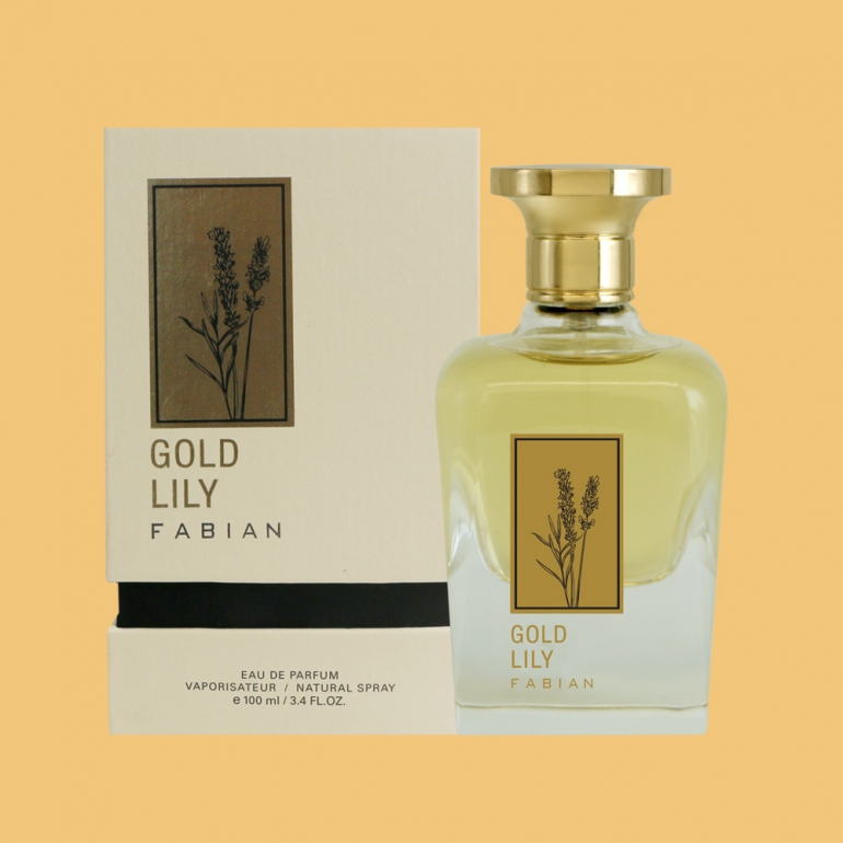 Fabian Gold Lily Edp 100ml Bottle Box Official Fabian Gold Lily Edp 100ml Bottle Box Official