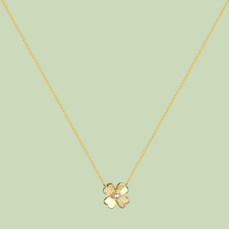 Gold Plated Flower Pattern Necklace Flj Net1784 Nl Gold Plated Flower Pattern Necklace Flj Net1784 Nl