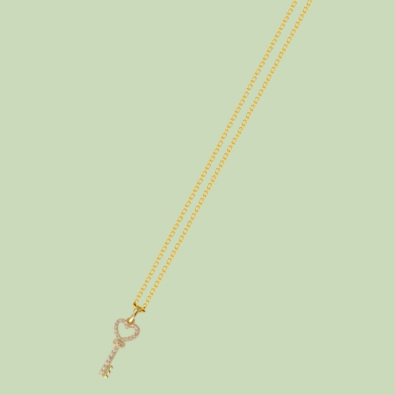 Gold Plated Key Pattern Necklace Flj Net1781 Nl Gold Plated Key Pattern Necklace Flj Net1781 Nl