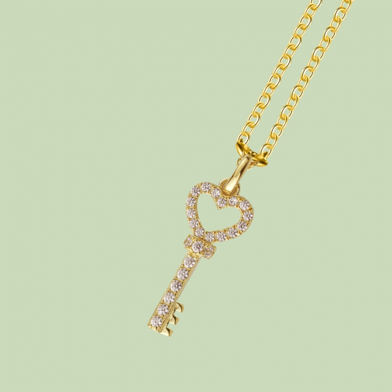 Gold Plated Key Pattern Necklace Flj Net1781 Nl Gold Plated Key Pattern Necklace Flj Net1781 Nl