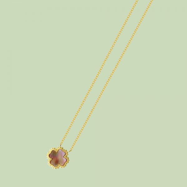 Gold Plated Plus Pattern Necklace Flj Net1793 Nl