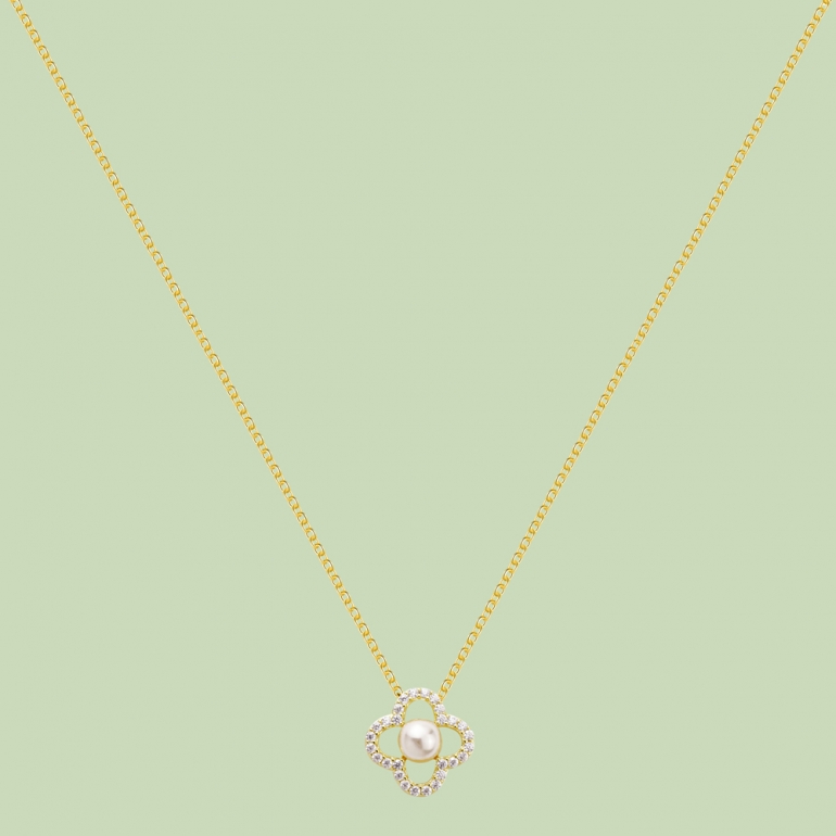 Flower Pattern Necklace Flj Net1198 16 Nl Flower Pattern Necklace Flj Net1198 16 Nl