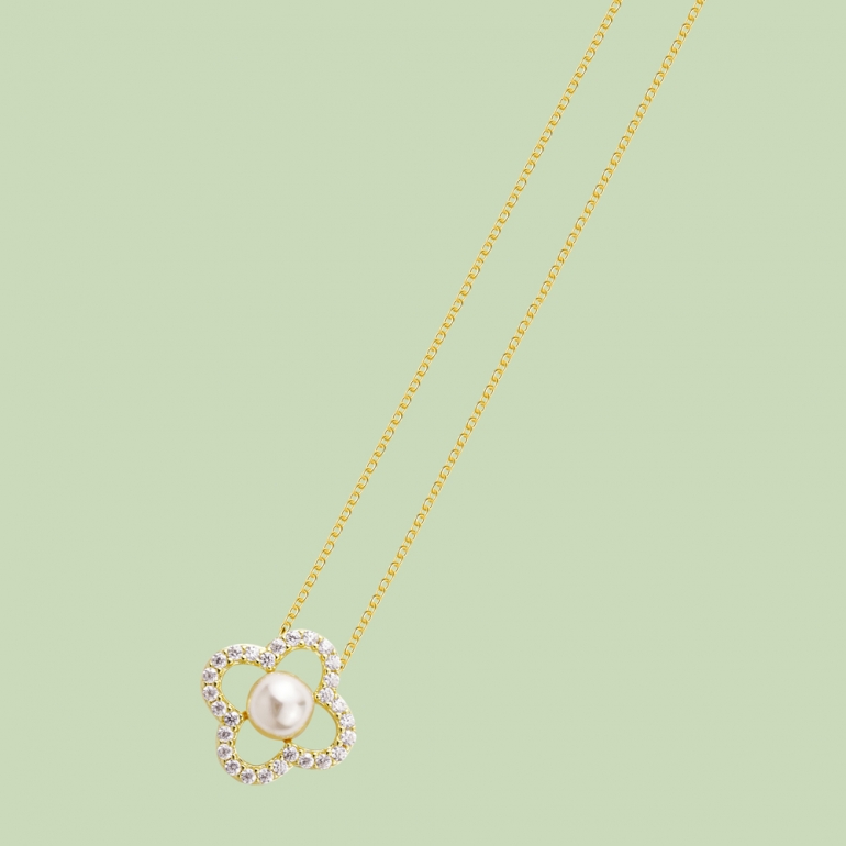 Flower Pattern Necklace Flj Net1198 16 Nl Flower Pattern Necklace Flj Net1198 16 Nl