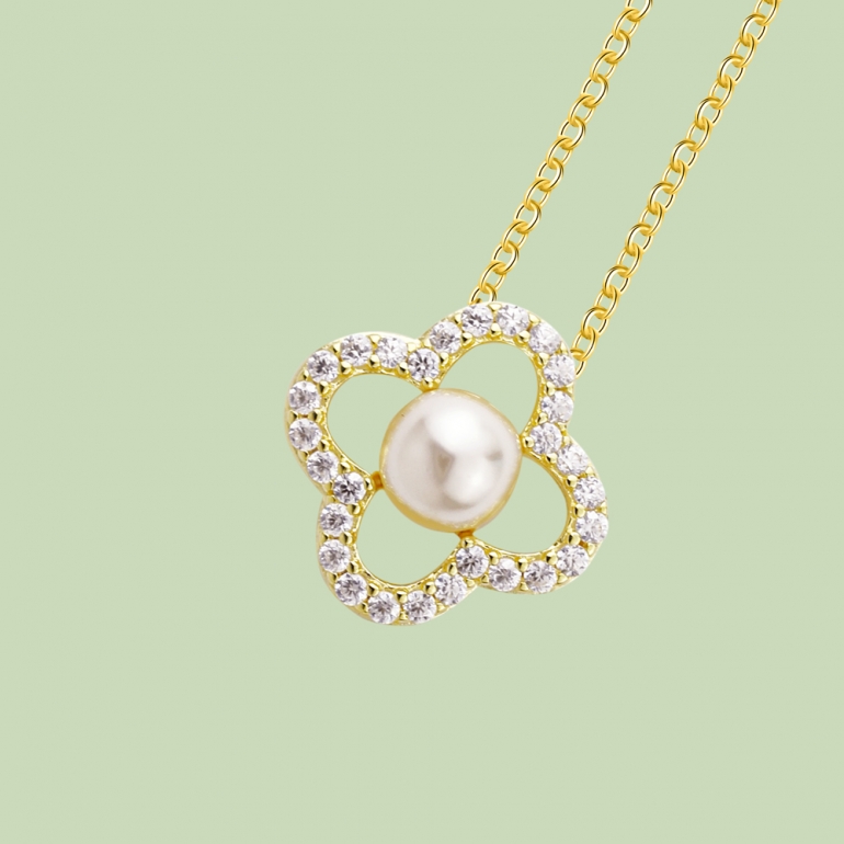 Flower Pattern Necklace Flj Net1198 16 Nl Flower Pattern Necklace Flj Net1198 16 Nl