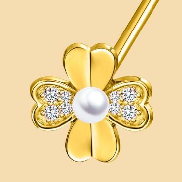Flower Shape Earrings Flj Er1019 Er