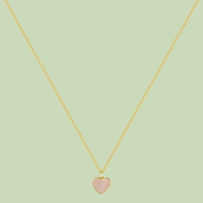 Happy Hearts Pattern Necklace Flj Net1563 16nl