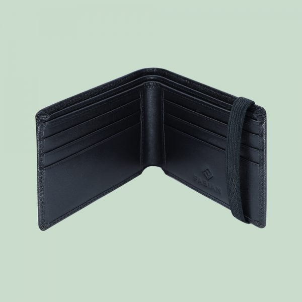 Fabian Leather Wallet Black - FMW-SLG22-B 2