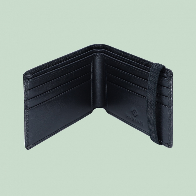 fabian leather wallet black fmw slg22 b 2 Fabian Leather Wallet Black - FMW-SLG22-B 2
