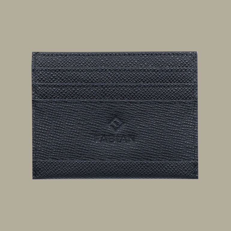 fabian leather black card holder fmwc slg13 b front Fabian leather black card holder fmwc slg13 b front