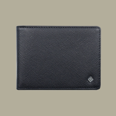 Fabian leather black wallet fmw slg1 b front