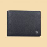Fabian leather black wallet fmw slg20 b front