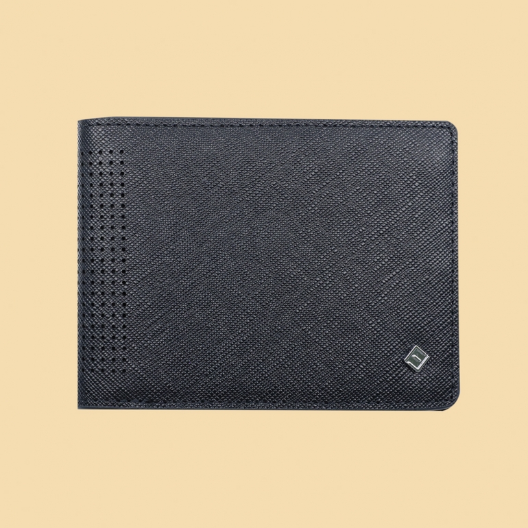 fabian leather black wallet fmw slg20 b front Fabian leather black wallet fmw slg20 b front