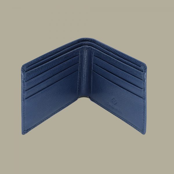 Fabian leather blue wallet fmw slg5 bl inside