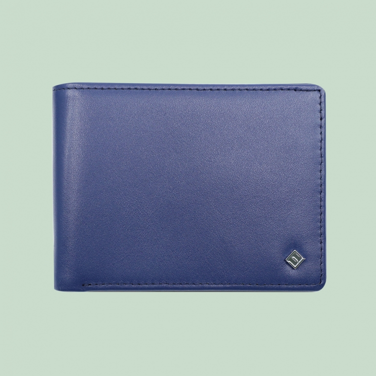 fabian leather brown blue wallet fmw slg51 brnbl front Fabian leather brown blue wallet fmw slg51 brnbl front