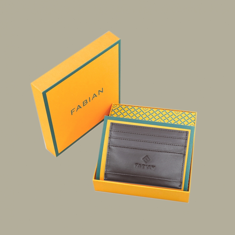 fabian leather brown card holder fmwc slg38 br with box Fabian leather brown card holder fmwc slg38 br with box