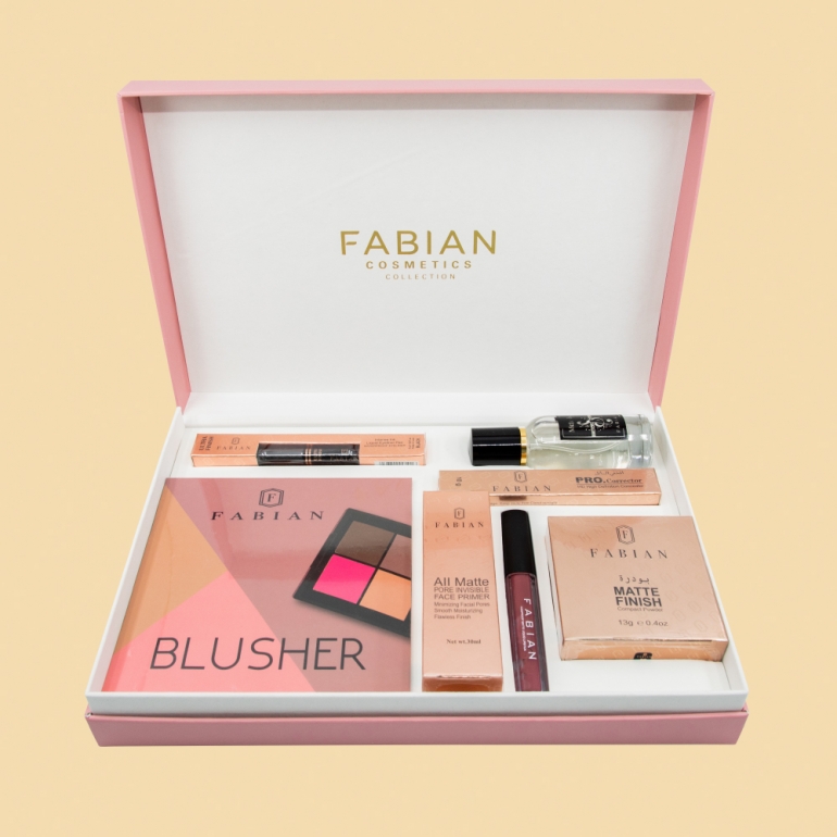 fabian cosmetics collection 7 pcs dark pink 01 Fabian Cosmetics Collection 7 pcs Dark Pink