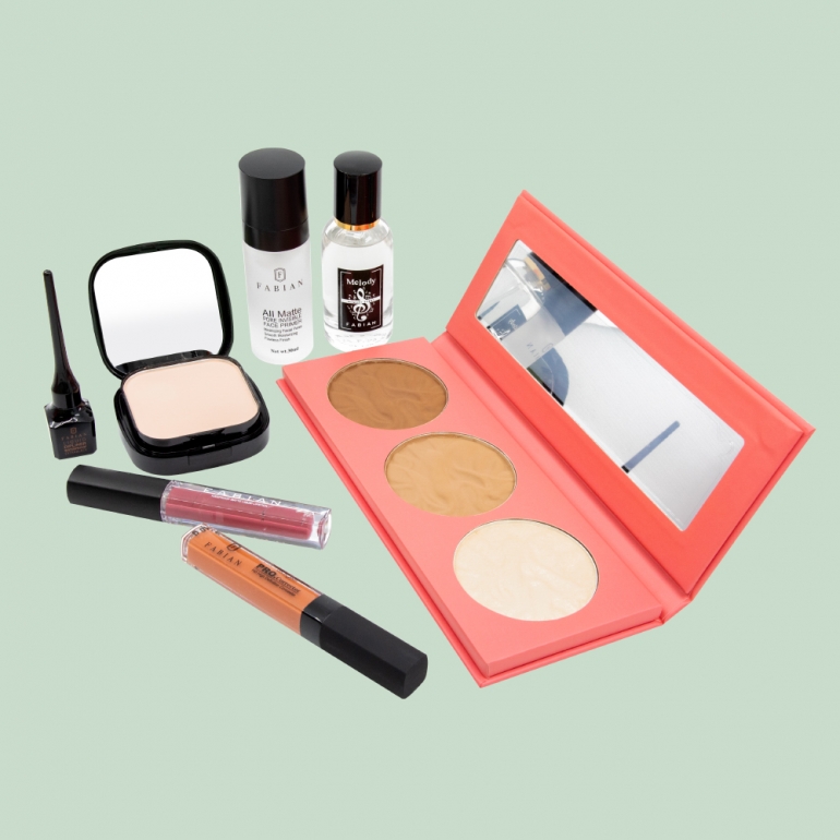 fabian cosmetics collection 8 pcs light pink 02 Fabian Cosmetics Collection 8 pcs Light Pink