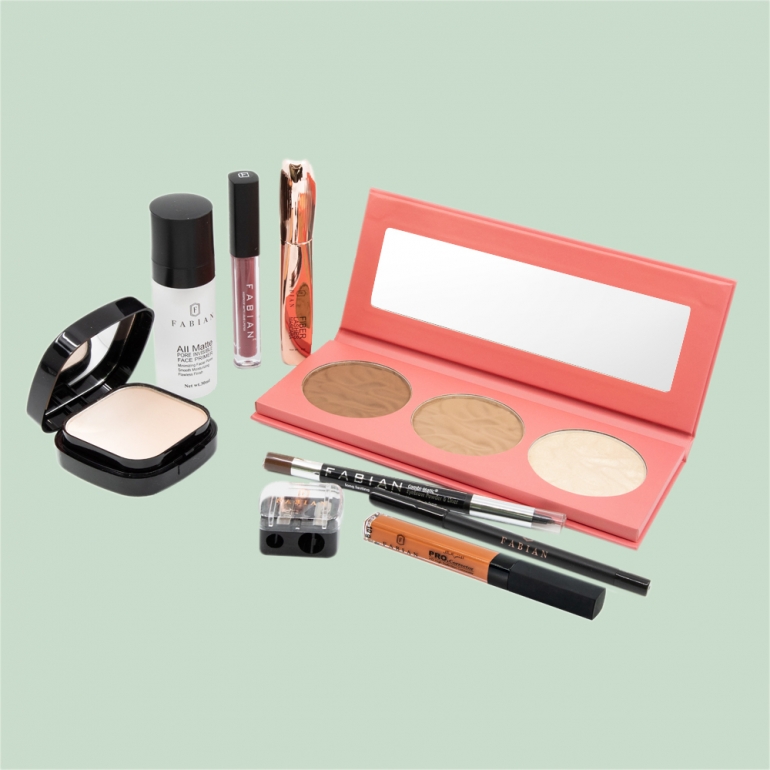 fabian cosmetics collection 9 pcs red Fabian Cosmetics Collection 9 pcs Red