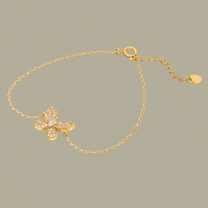 Fabian Butterfly Design Gold Bracelet-FLJ-CG20B2116S-BR.G 01