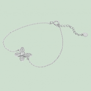 Fabian Butterfly Design Silver Bracelet-FLJ-CG20B2116S-BR.S 01