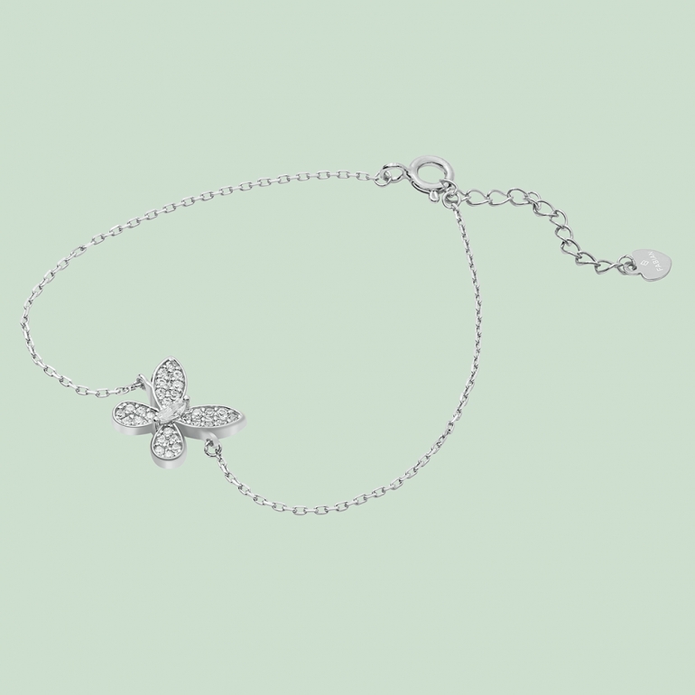 fabian butterfly design silver bracelet flj cg20b2116s br s 01 Fabian Butterfly Design Silver Bracelet-FLJ-CG20B2116S-BR.S 01