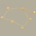 Fabian Flower Design Gold Bracelet-FLJ-CG20B1931S-BR.G 01