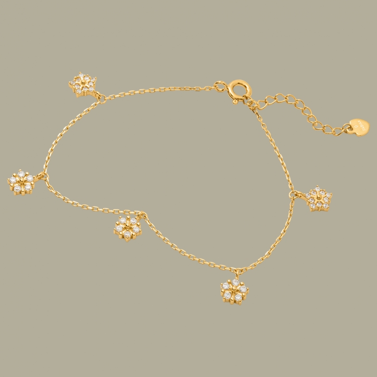 fabian flower design gold bracelet flj cg20b1931s br g 01 Fabian Flower Design Gold Bracelet-FLJ-CG20B1931S-BR.G 01