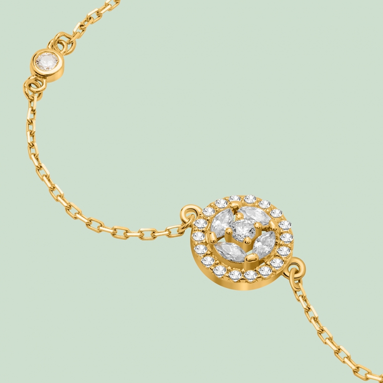 fabian round design gold bracelet flj cg20b3970s br g 02 Fabian Round Design Gold Bracelet-FLJ-CG20B3970S-BR.G 02