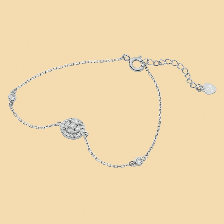 fabian round design silver bracelet flj cg20b3970s br s 01 Fabian Round Design Silver Bracelet-FLJ-CG20B3970S-BR.S 01
