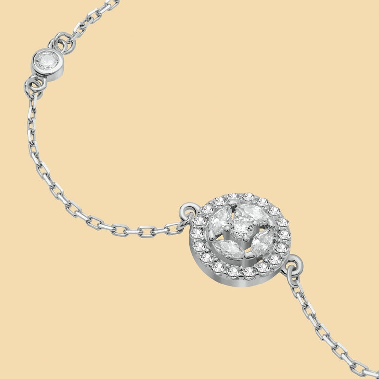 fabian round design silver bracelet flj cg20b3970s br s 02 Fabian Round Design Silver Bracelet-FLJ-CG20B3970S-BR.S 02