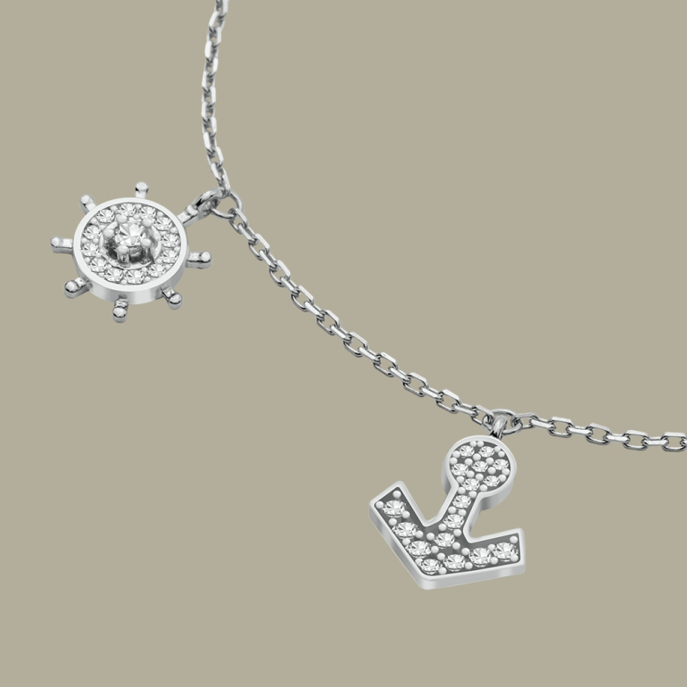 fabian ship wheel & anchor design silver bracelet flj cg20b0833a br s 02 Fabian Ship Wheel & Anchor Design Silver Bracelet-FLJ-CG20B0833A-BR.S 02