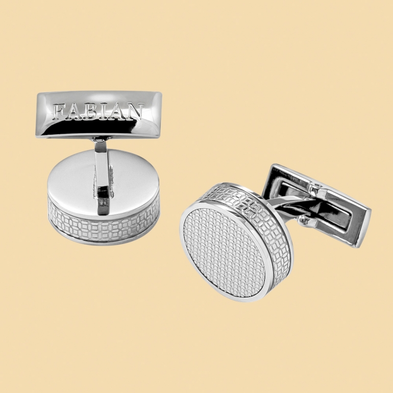 fabian cufflink silver fcf ls 2262 ss 02 Fabian Cufflink Silver - FCF-LS-2262.SS 1