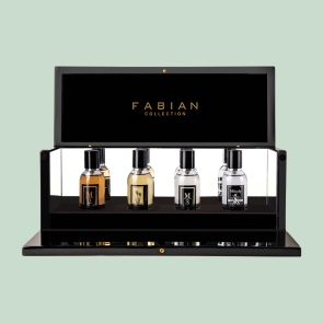 Fabian Collection 4PCS x 50ml Gift Set-Wooden Box Front