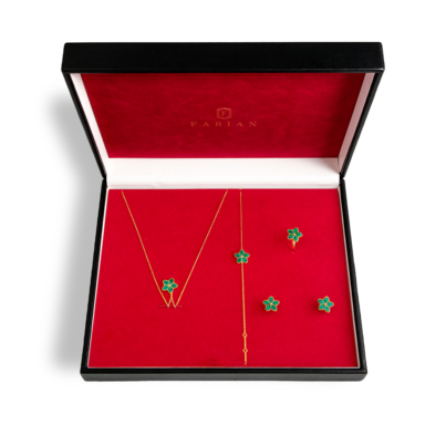 Fabian Valentine’s Day Special Green Jewelry Set
